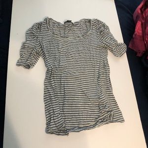 Forever 21 gray and navy blue striped size small